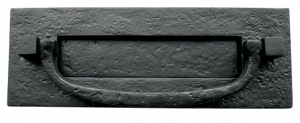 Black Antique Letterplate Postal Knocker